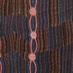 Aboriginal Artwork by Helen Nungarrayi Reed, Mina Mina Jukurrpa - Ngalyipi, 122x122cm - ART ARK®