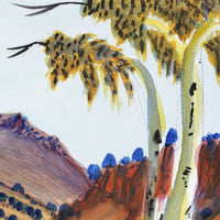 Aboriginal Artwork by Ivy Pareroultja, West Macdonnell Ranges, 36.5x26.5cm