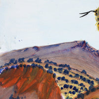 Aboriginal Artwork by Ivy Pareroultja, West Macdonnell Ranges, 36.5x26.5cm