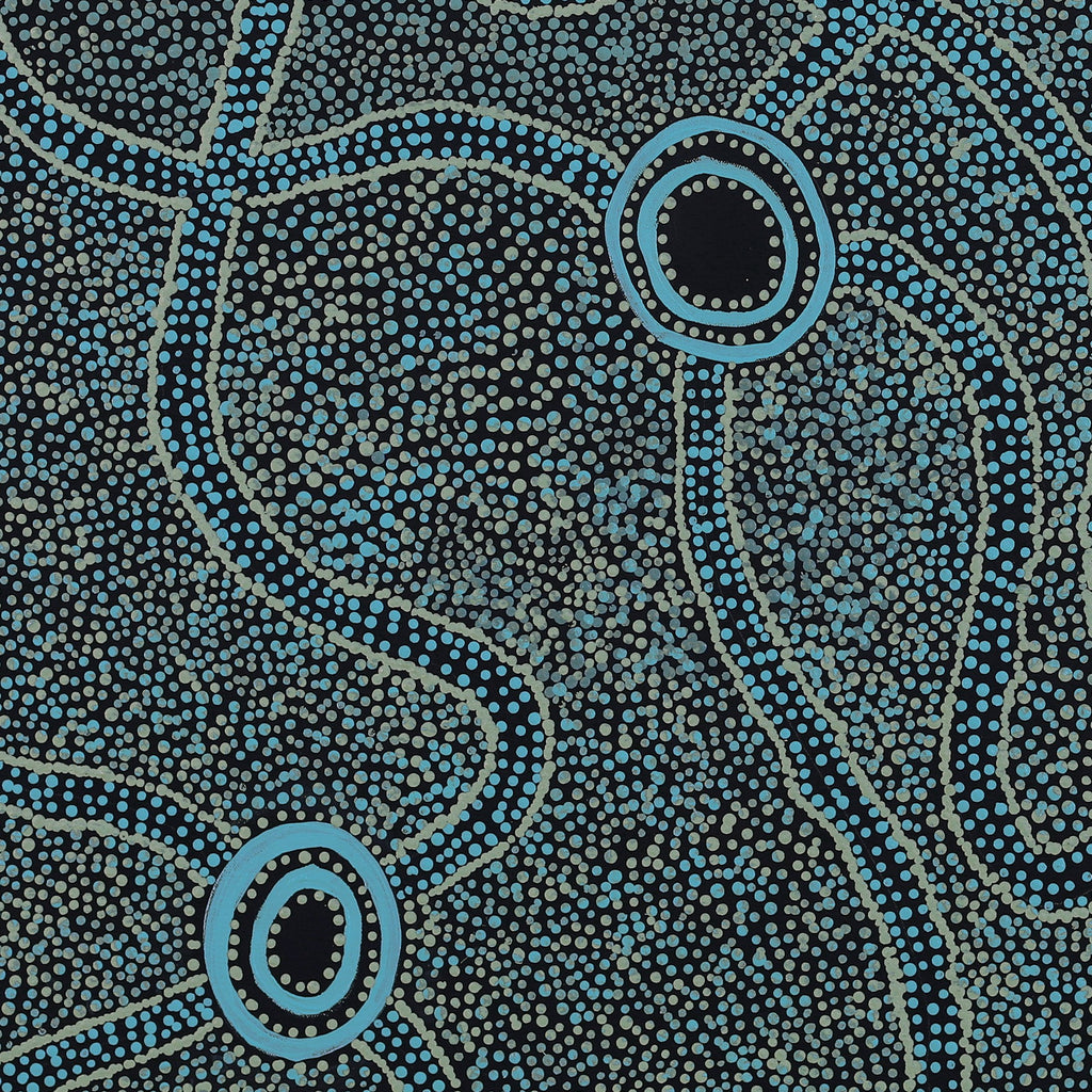 Aboriginal Art by Janet Lane, Kungkarangkalpa (Seven Sisters Story), 91x91cm - ART ARK®