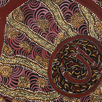 Aboriginal Artwork by Janet Lane, Minyma Kutjara, 91x91cm