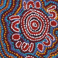 Aboriginal Artwork by Jeani Napangardi Lewis, Mina Mina Jukurrpa, 76x30cm