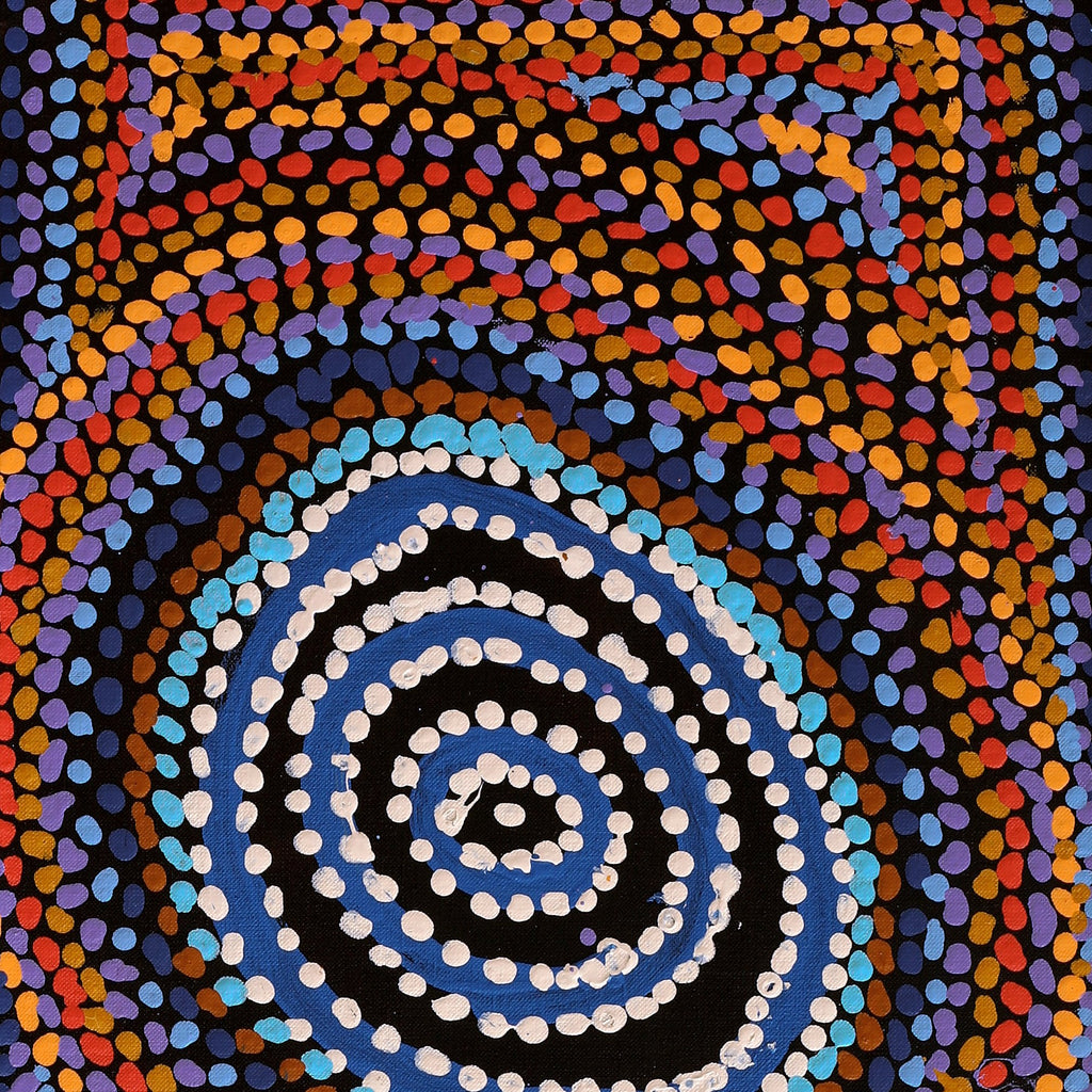 Aboriginal Artwork by Jeani Napangardi Lewis, Mina Mina Jukurrpa, 91x30cm - ART ARK®