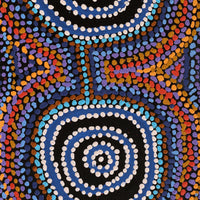 Aboriginal Artwork by Jeani Napangardi Lewis, Mina Mina Jukurrpa, 91x30cm