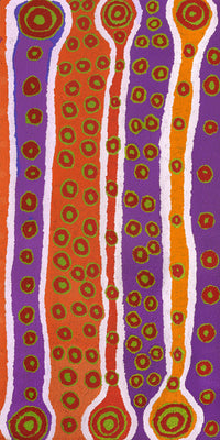 Aboriginal Artwork by Jennifer Forbes, Kungkarangkalpa (Seven Sisters Story), 122x61cm