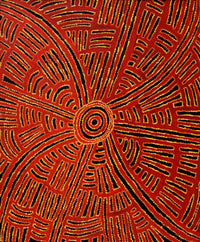 Aboriginal Artwork by Jennifer Mintaya Connelly Ward, Kungkarangkalpa (Seven Sisters Story), 110x91cm