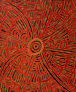 Aboriginal Art by Jennifer Mintaya Connelly Ward, Kungkarangkalpa (Seven Sisters Story), 110x91cm - ART ARK®