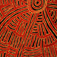 Aboriginal Artwork by Jennifer Mintaya Connelly Ward, Kungkarangkalpa (Seven Sisters Story), 110x91cm