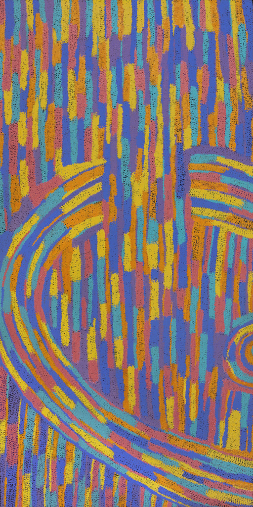 Aboriginal Artwork by Jennifer Mintaya Connelly Ward, Kungkarangkalpa (Seven Sisters Story), 122x61cm