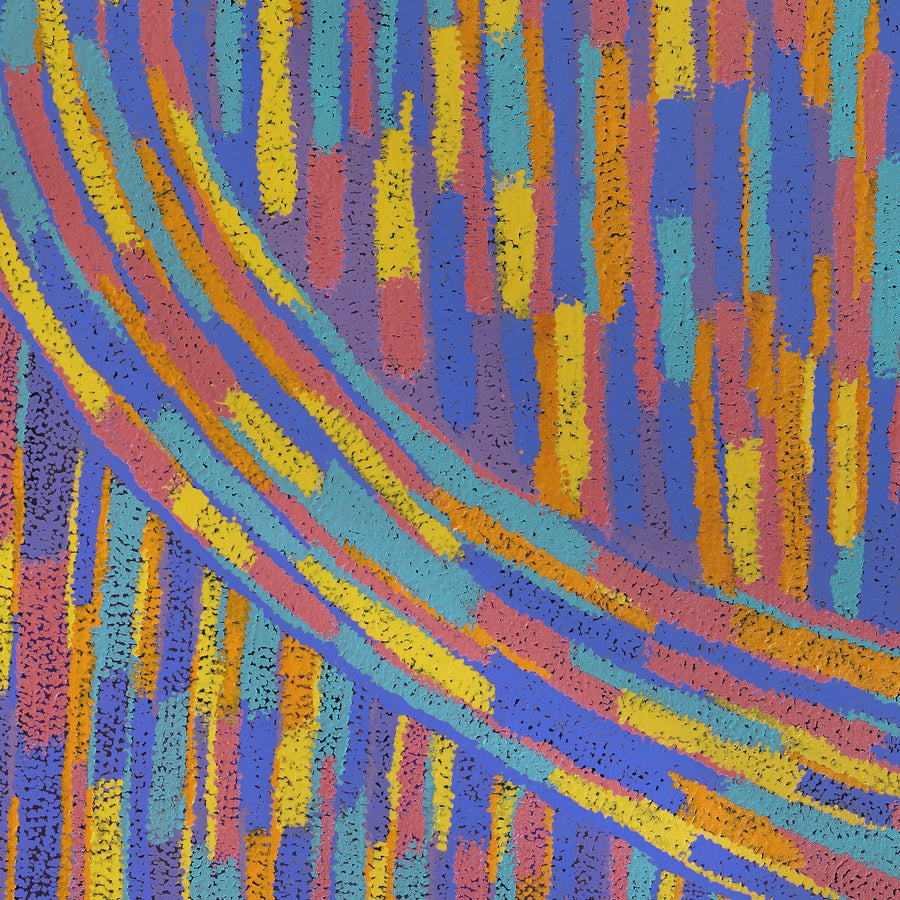Aboriginal Artwork by Jennifer Mintaya Connelly Ward, Kungkarangkalpa (Seven Sisters Story), 122x61cm