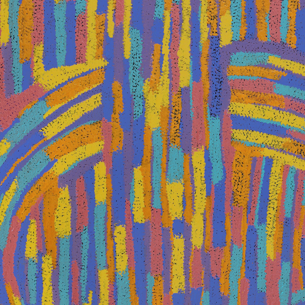 Aboriginal Artwork by Jennifer Mintaya Connelly Ward, Kungkarangkalpa (Seven Sisters Story), 122x61cm
