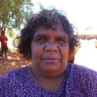 Aboriginal Artwork by Jennifer Napaljarri Lewis, Ngapa Jukurrpa (Water Dreaming) - Puyurru, 76x76cm