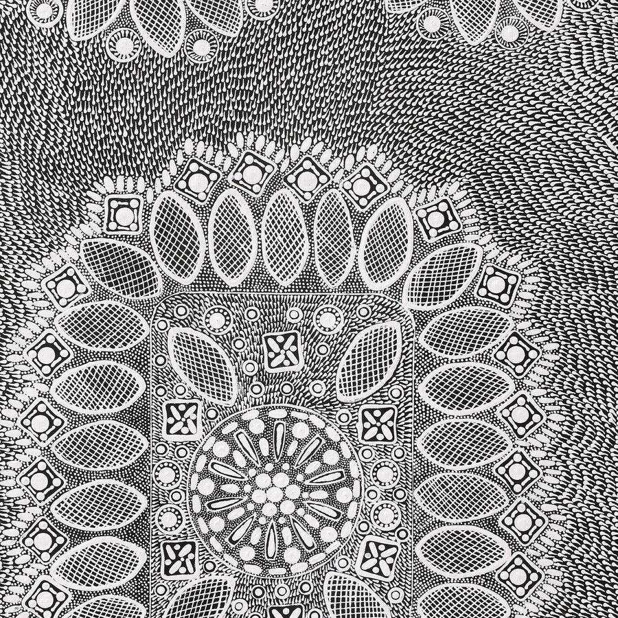 Aboriginal Artwork by Jocelyn Napanangka Frank, Lukarrara Jukurrpa, 91x46cm