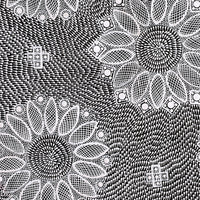 Aboriginal Artwork by Jocelyn Napanangka Frank, Lukarrara Jukurrpa (Desert Fringe-rush Seed Dreaming), 61x61cm