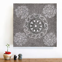 Aboriginal Artwork by Jocelyn Napanangka Frank, Yurrampi Jukurrpa (Honey Ant Dreaming), 46x46cm