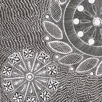 Aboriginal Artwork by Jocelyn Napanangka Frank, Yurrampi Jukurrpa (Honey Ant Dreaming), 46x46cm