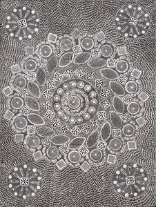 Aboriginal Art by Jocelyn Napanangka Frank, Yurrampi Jukurrpa (Honey Ant Dreaming), 61x46cm - ART ARK®