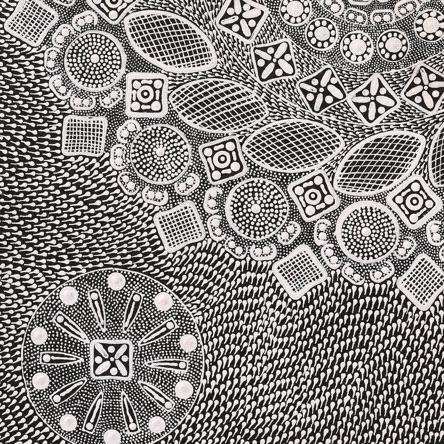 Aboriginal Artwork by Jocelyn Napanangka Frank, Yurrampi Jukurrpa (Honey Ant Dreaming), 61x46cm