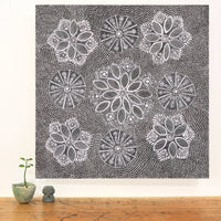 Aboriginal Artwork by Jocelyn Napanangka Frank, Yurrampi Jukurrpa (Honey Ant Dreaming), 61x61cm