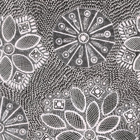 Aboriginal Artwork by Jocelyn Napanangka Frank, Yurrampi Jukurrpa (Honey Ant Dreaming), 61x61cm