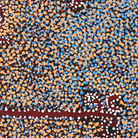 Aboriginal Artwork by Joshua Jungarrayi Brady, The Seven Sisters - Anangu Pitjantjatjara Yankunytjatjara Jukurrpa, 61x46cm