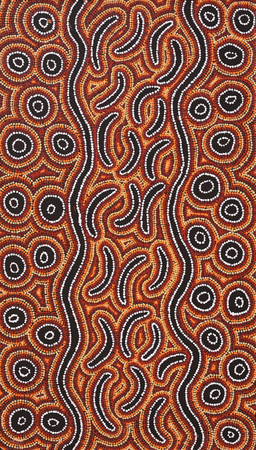 Aboriginal Artwork by Joy Napangardi Michaels, Lappi Lappi Jukurrpa, 107x61cm