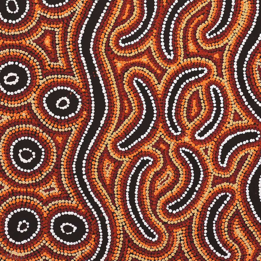 Aboriginal Artwork by Joy Napangardi Michaels, Lappi Lappi Jukurrpa, 107x61cm