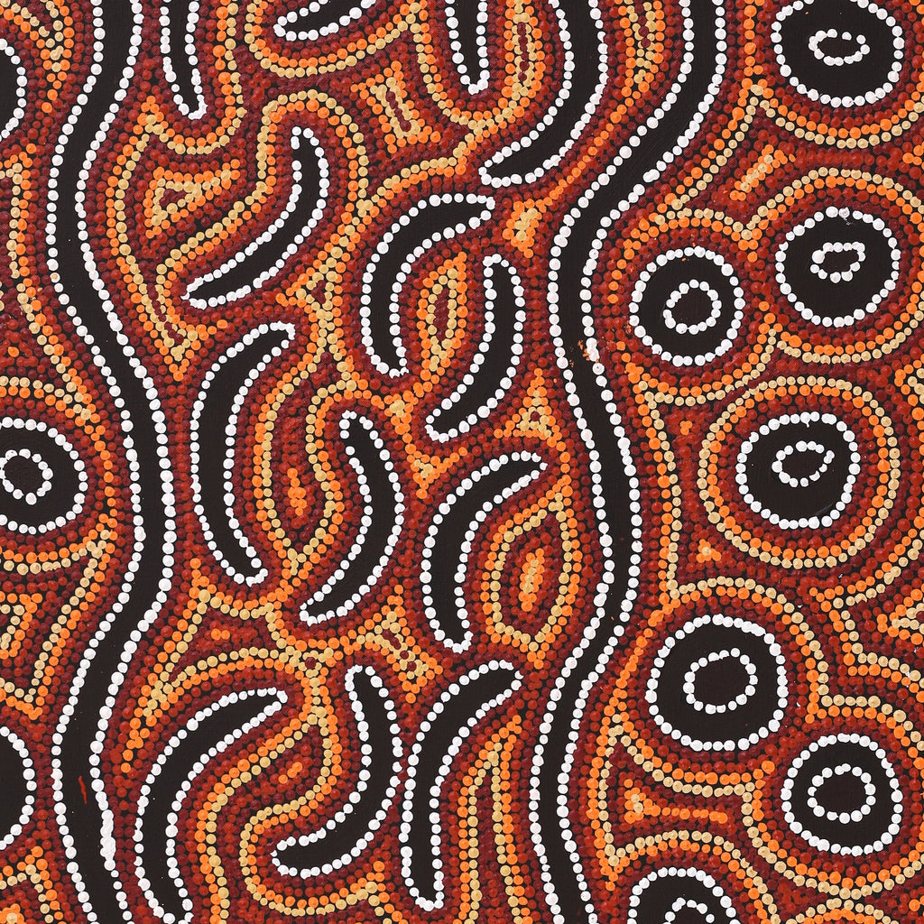 Aboriginal Artwork by Joy Napangardi Michaels, Lappi Lappi Jukurrpa, 107x61cm