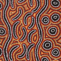 Aboriginal Artwork by Joy Napangardi Michaels, Lappi Lappi Jukurrpa, 107x61cm
