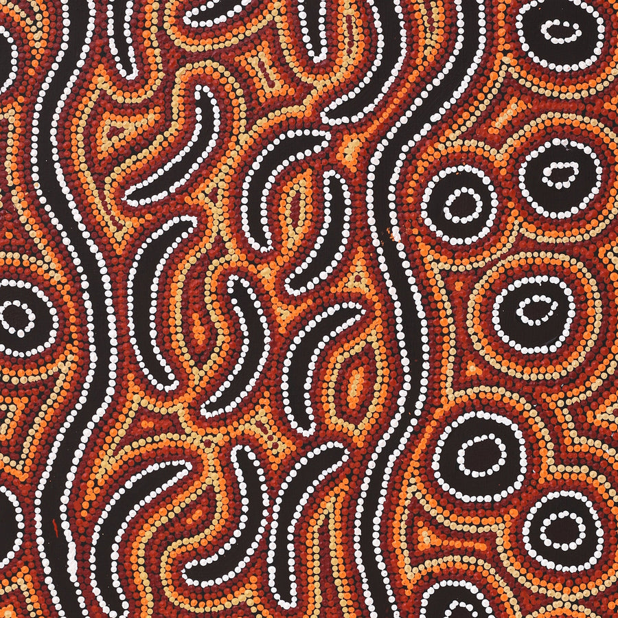 Aboriginal Artwork by Joy Napangardi Michaels, Lappi Lappi Jukurrpa, 107x61cm