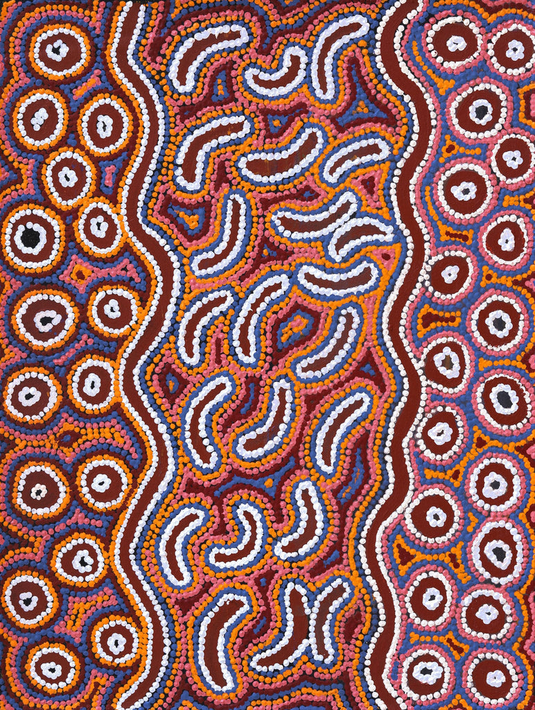 Aboriginal Art by Joy Napangardi Michaels, Lappi Lappi Jukurrpa, 61x46cm - ART ARK®