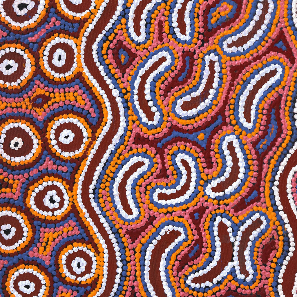 Aboriginal Artwork by Joy Napangardi Michaels, Lappi Lappi Jukurrpa, 61x46cm