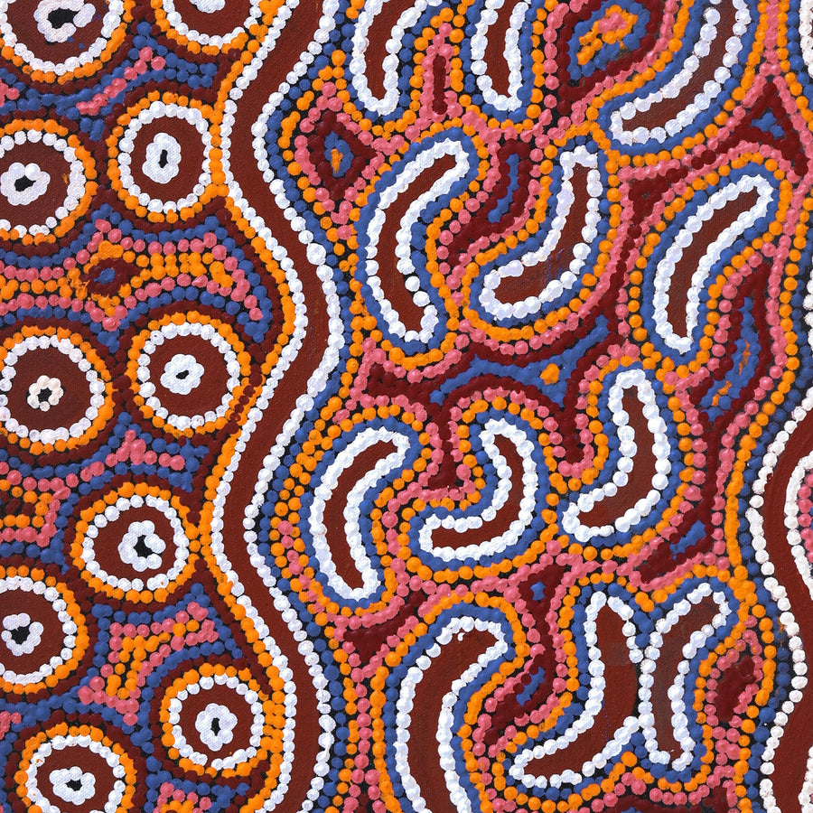 Aboriginal Artwork by Joy Napangardi Michaels, Lappi Lappi Jukurrpa, 61x46cm