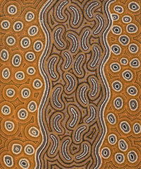 Aboriginal Artwork by Joy Napangardi Michaels, Lappi Lappi Jukurrpa, 91x76cm