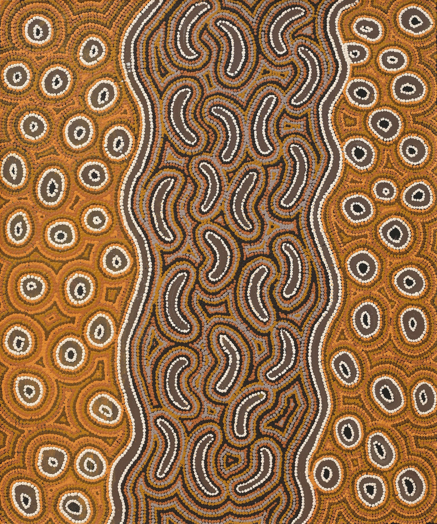 Aboriginal Artwork by Joy Napangardi Michaels, Lappi Lappi Jukurrpa, 91x76cm - ART ARK®
