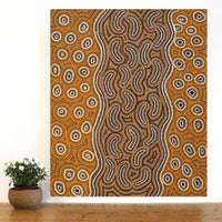 Aboriginal Artwork by Joy Napangardi Michaels, Lappi Lappi Jukurrpa, 91x76cm
