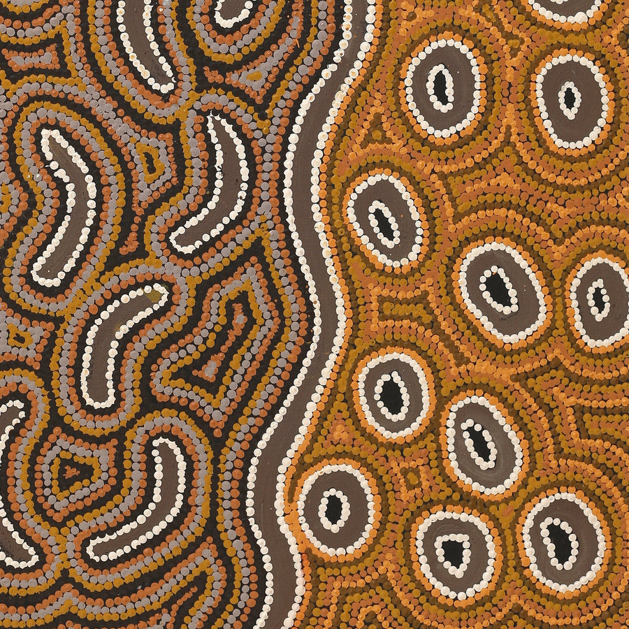 Aboriginal Artwork by Joy Napangardi Michaels, Lappi Lappi Jukurrpa, 91x76cm