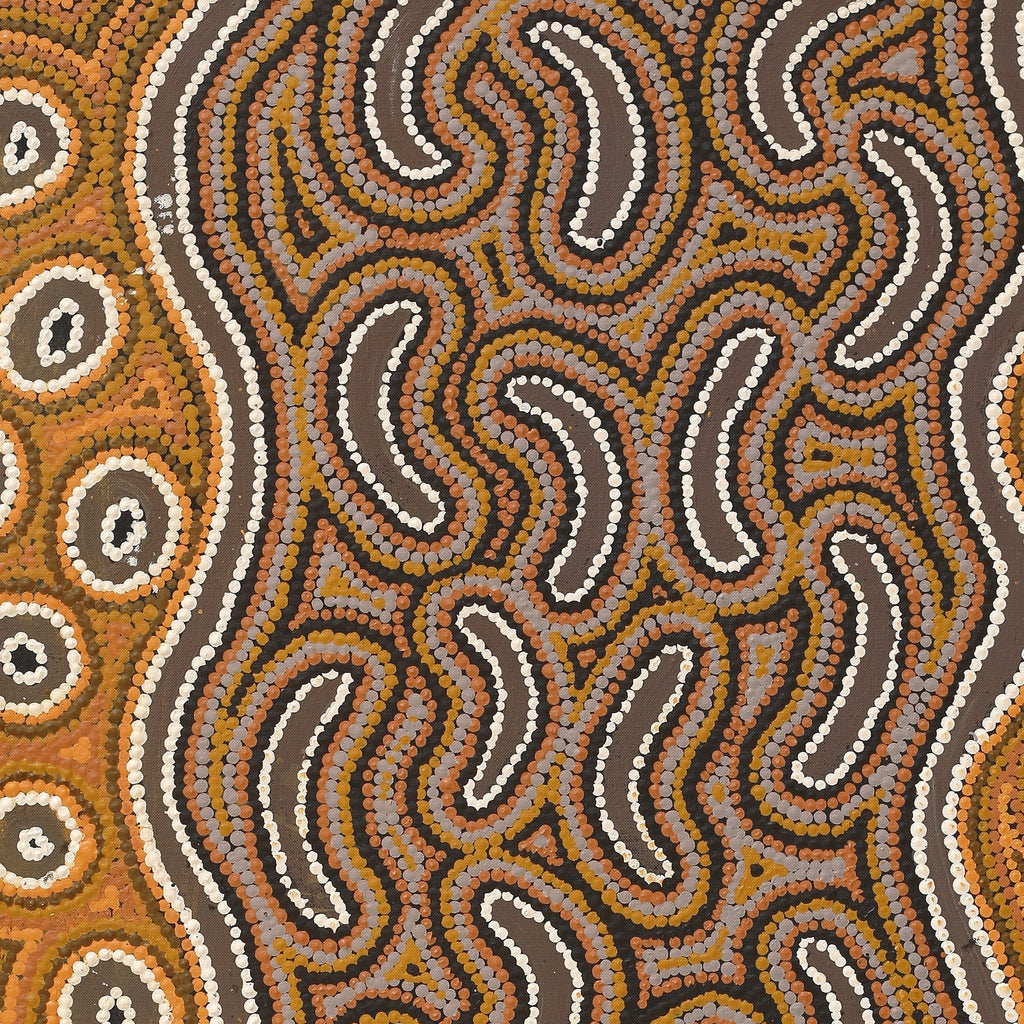 Aboriginal Artwork by Joy Napangardi Michaels, Lappi Lappi Jukurrpa, 91x76cm
