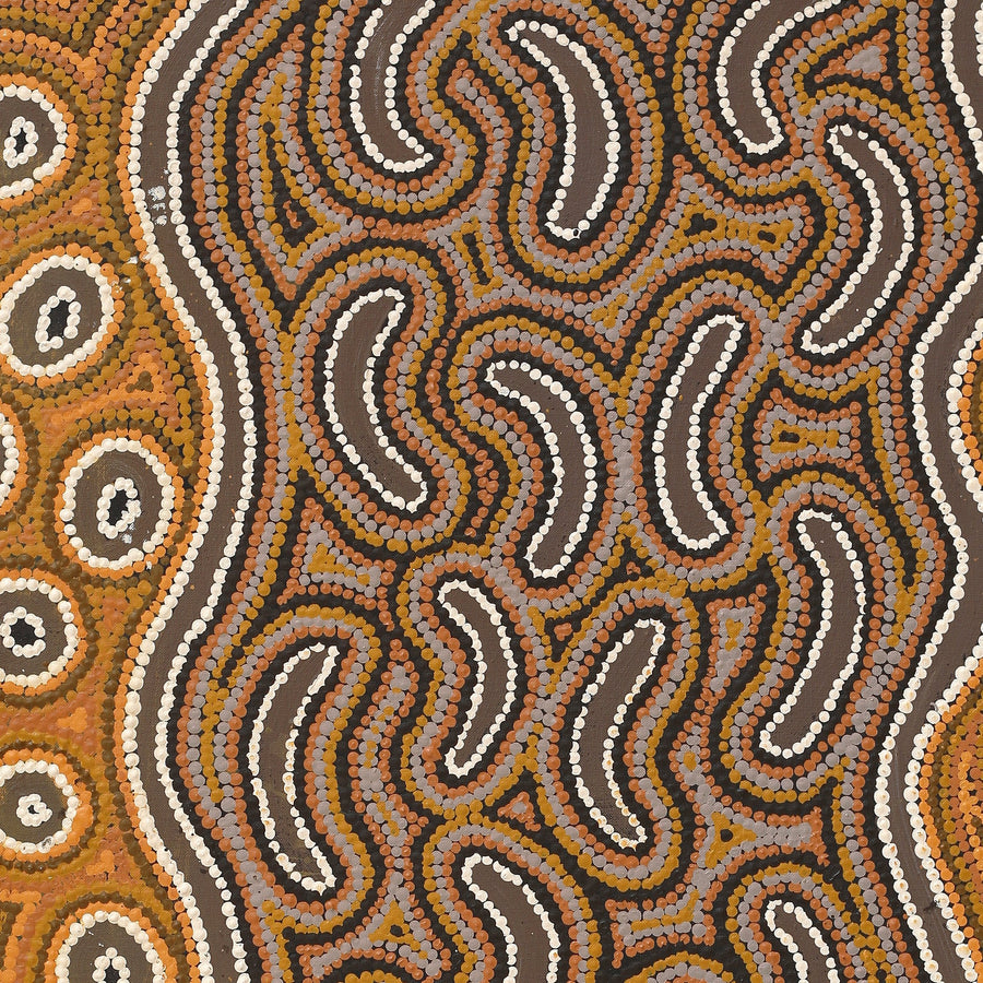 Aboriginal Artwork by Joy Napangardi Michaels, Lappi Lappi Jukurrpa, 91x76cm