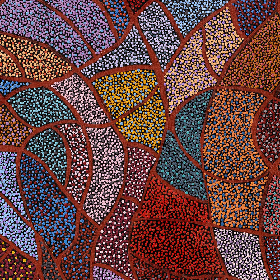 Aboriginal Artwork by Judy Miller, Ninuku Tjukurpa, 122x61cm