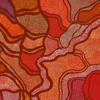 Aboriginal Artwork by Judy Miller, Ninuku Tjukurpa, 122x91cm
