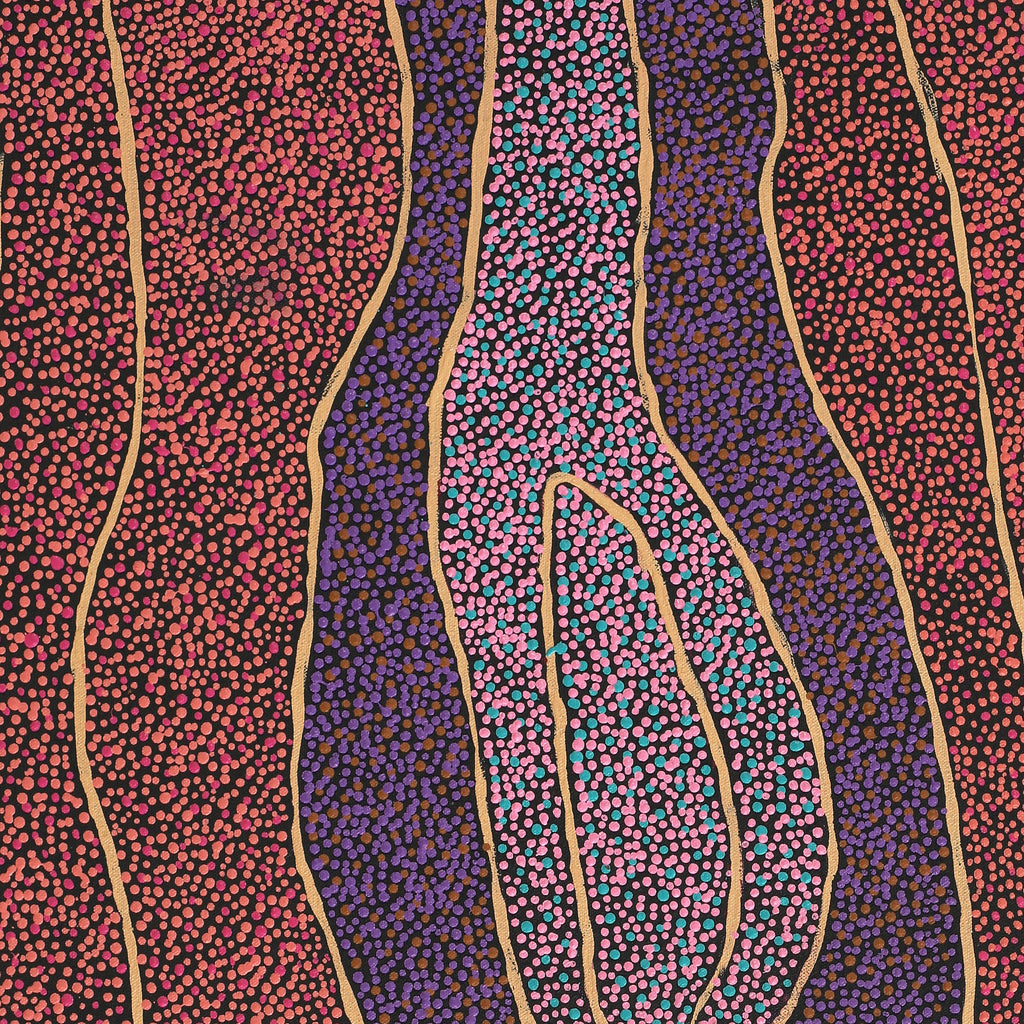 Aboriginal Artwork by Judy Miller, Ninuku Tjukurpa, 152x91cm