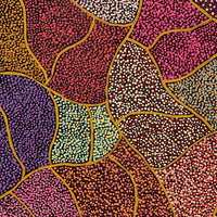 Aboriginal Artwork by Judy Miller, Ninuku Tjukurpa, 91x45cm