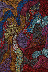 Aboriginal Artwork by Judy Miller, Ninuku Tjukurpa, 91x61cm