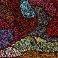 Aboriginal Artwork by Judy Miller, Ninuku Tjukurpa, 91x61cm