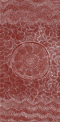 Aboriginal Artwork by Julie Napaljarri Dempsey, Pikilyi Jukurrpa (Vaughan Springs Dreaming), 61x30cm