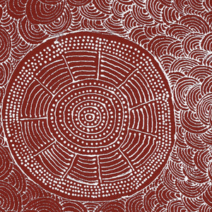 Aboriginal Art by Julie Napaljarri Dempsey, Pikilyi Jukurrpa (Vaughan Springs Dreaming), 61x30cm - ART ARK®