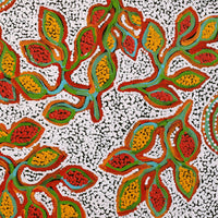 Aboriginal Artwork by Juliette Nampijinpa Brown, Ngapa Jukurrpa (Water Dreaming) - Mikanji, 91x46cm