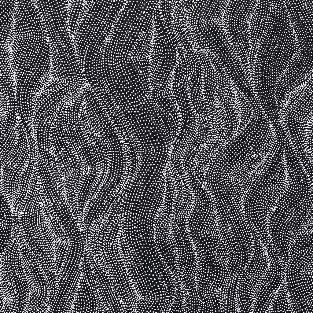Aboriginal Artwork by Justinna Napaljarri Sims, Yanjirlpirri or Napaljarri-Warnu Jukurrpa (Star or Seven Sisters Dreaming), 122x76cm