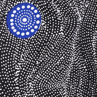 Aboriginal Artwork by Justinna Napaljarri Sims, Yanjirlpirri or Napaljarri-Warnu Jukurrpa (Star or Seven Sisters Dreaming), 122x76cm